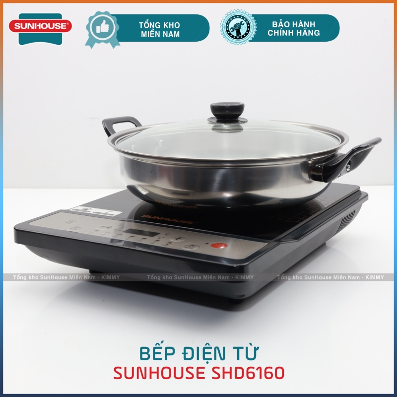 Bếp từ đơn tặng kèm nồi lẩu Sunhouse SHD6160